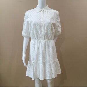 BB Dakota mini dress Cotton eyelet White